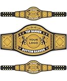 HANDSY Customizable Championship Belt - Personalized Custom Wrestling Belt - Custom Championship Belts for Award Sports Events (2mm Brass)