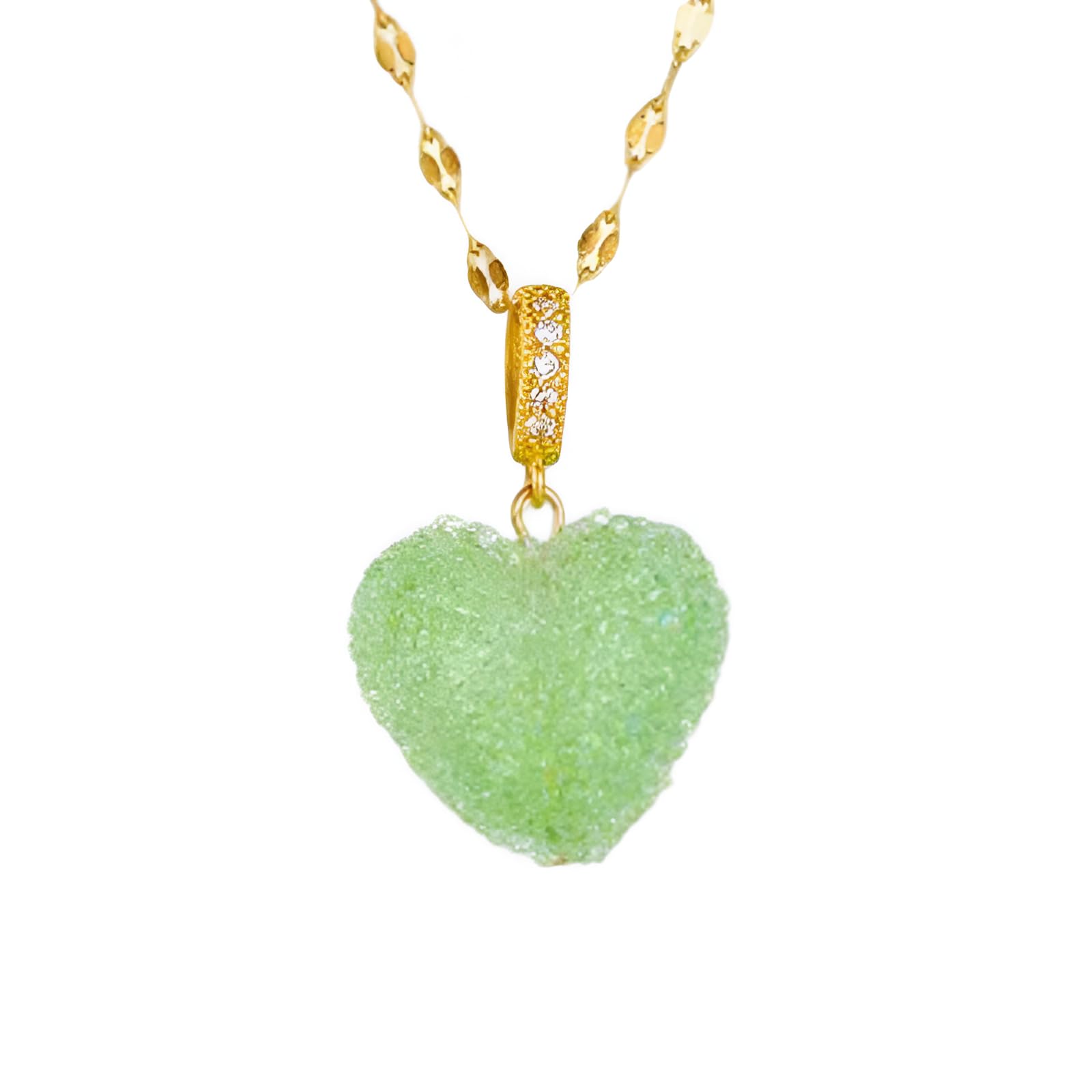 Prodotti per Ragazze da Donna, Ciondolo a Cuore con zirconi, Girocollo Geometrico Dolce e Carino, Cuore Grosso, Olivia, Cuore Rosso, Regali Cuore Rosso Oro