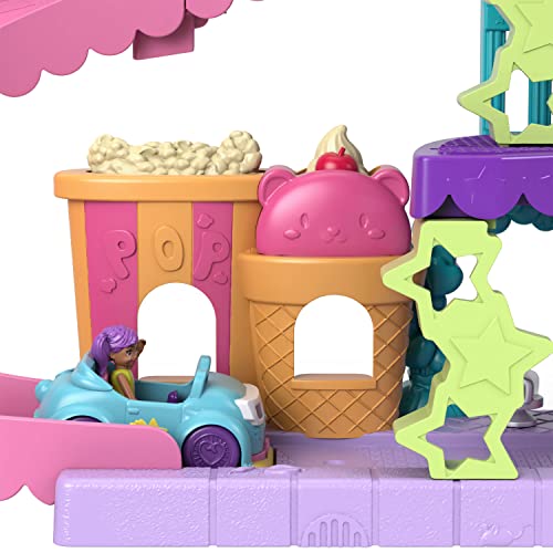 Polly Pocket Dolls, Pollyville Drive-In Movie Theatre Playset, HPV39, Multi-color, Medium - Image 3