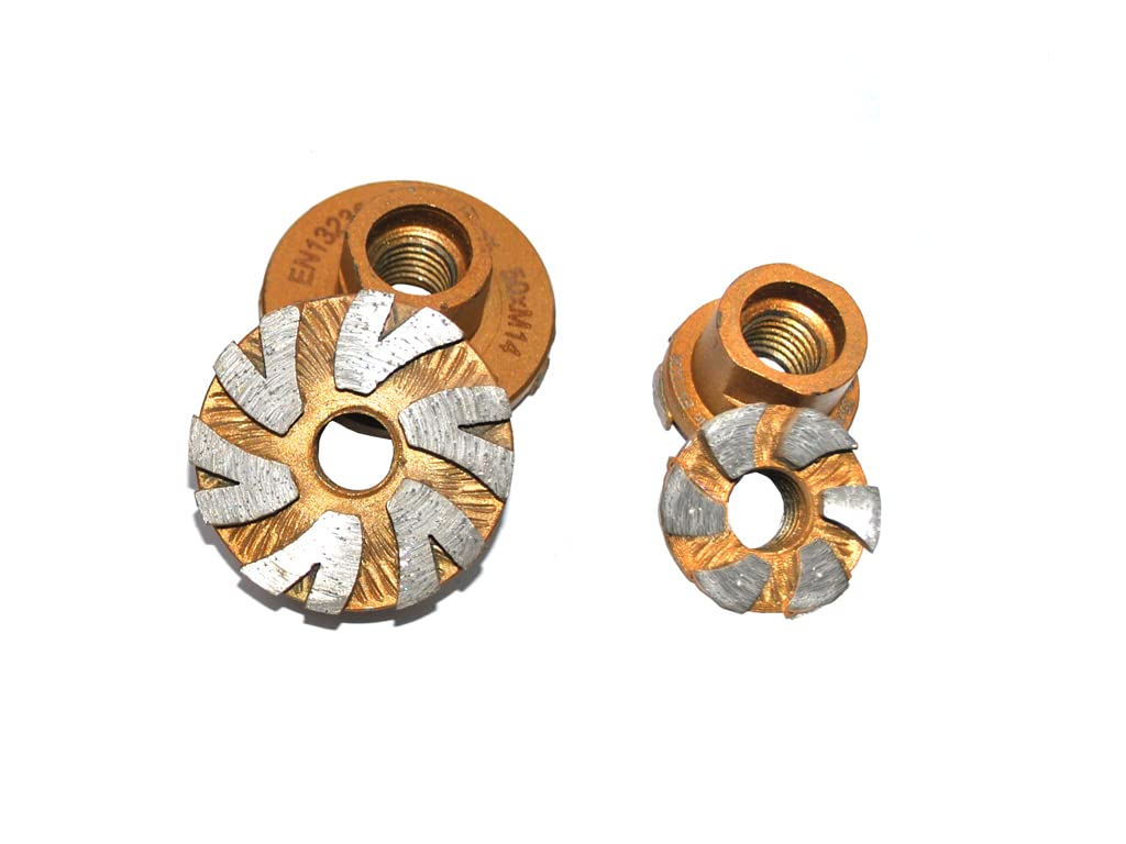 M14 Gold Diamant Schleiftopf, Durchmesser 50 mm, für Winkelschleifer.