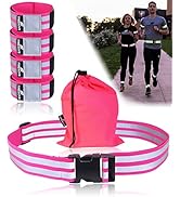 FREEMOVE Reflective SASH with 2 Bands - or - Reflective Runners Waist Belt with 4 Arm Bands > Eas...
