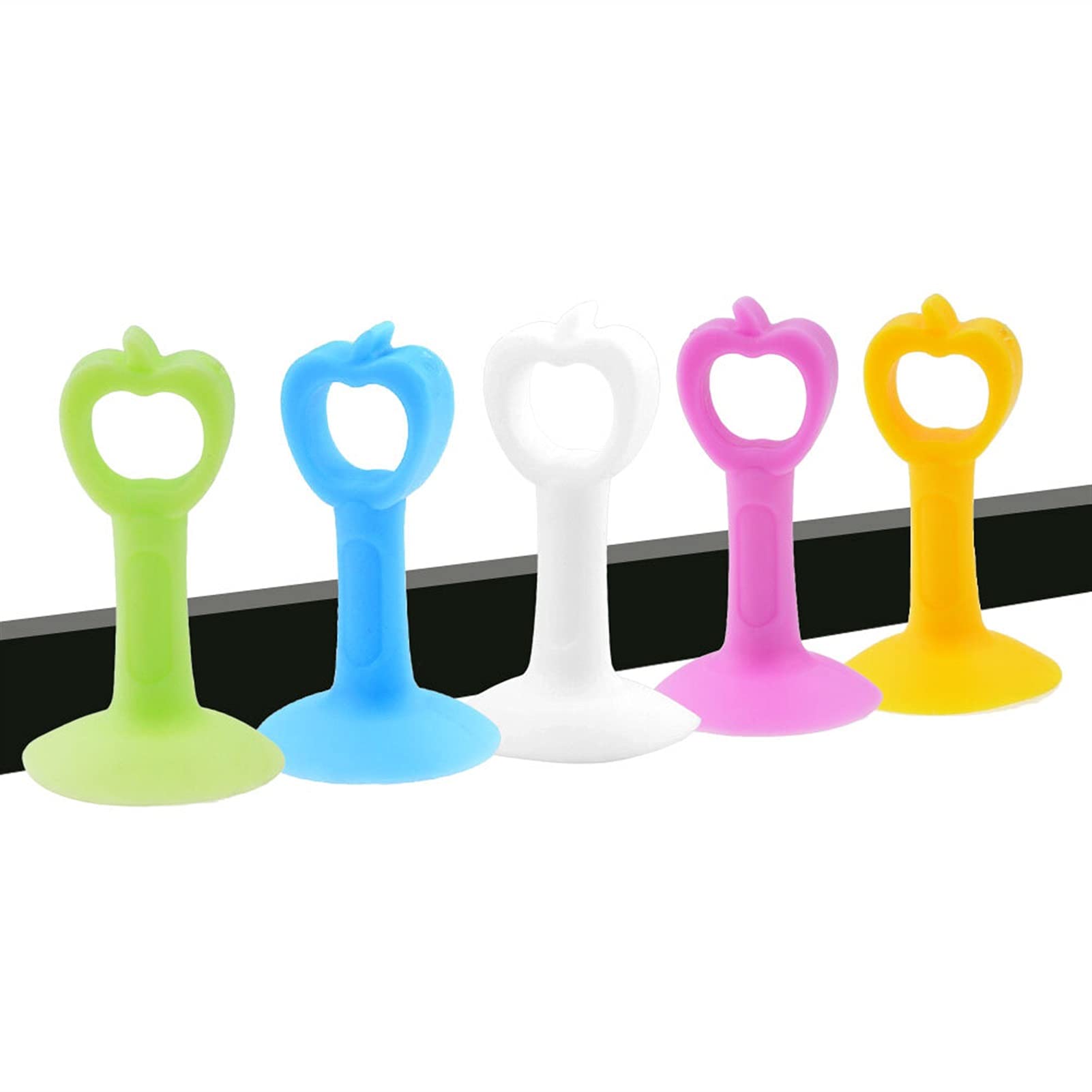 Wedges, 5Pcs Door Stopper Wall Protector Anti-Collision Silicone Silencer Crash Pad