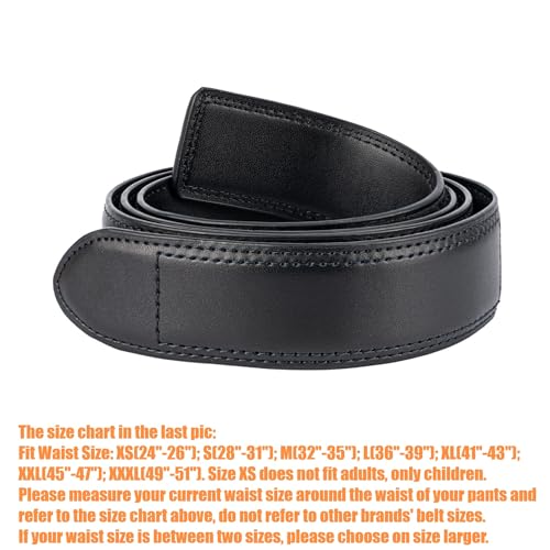 Mechanic Belt Buckleless No Scratch Genuine Leather Belt 1 3/8" Wide Hook & Loop for Technician Industrial Work Travel3