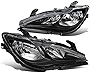 Auto Dynasty Factory Style Halogen Headlights Assembly Compatible with Chrysler Pacifica (Non Quad Lamp) 2017-2023, Driver and Passenger Side, Black Housing Clear Corner