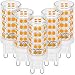 Produktbild G9 LED Lampe 50W Warmweiß 3000K Leuchtmittel, 5 Stück mit 320 LEDs, 580 Lumens Warmweiss Licht, Ersetz 50W G9 Halogen Lampen, G9 Glühbirne mit Norm Pin G9 Sockel, Kein Flackern Langlebig G9 Birnen