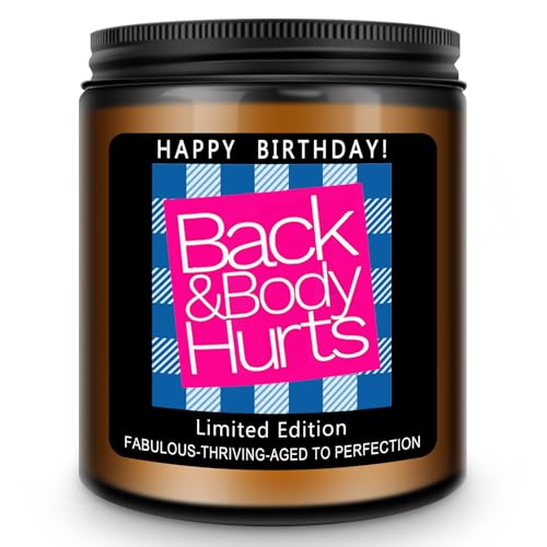 Homsolver Birthday Gifts for Women Men Happy Birthday Decoration Candles Gift for Her Him Funny Friendship Mom Dad Sister Friends Wife Husband Present Ideas - Lavender Scented Candle