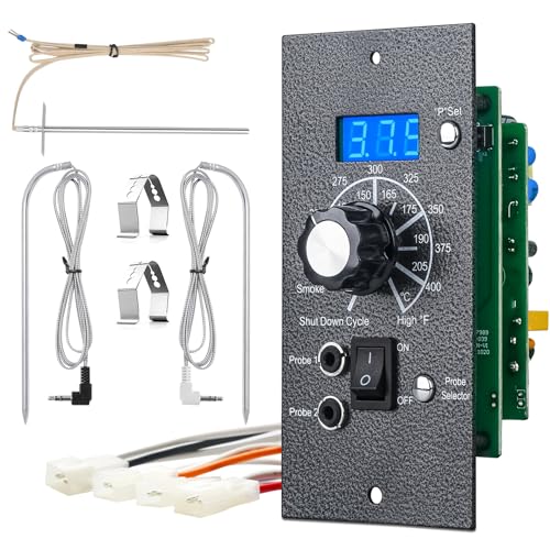 Pellet Grill Controller for Traeger Control Panel Replacement Parts Rtd Temperature Sensor Thermometer Probe Digital Thermostat Board BBQ Somker Accessories