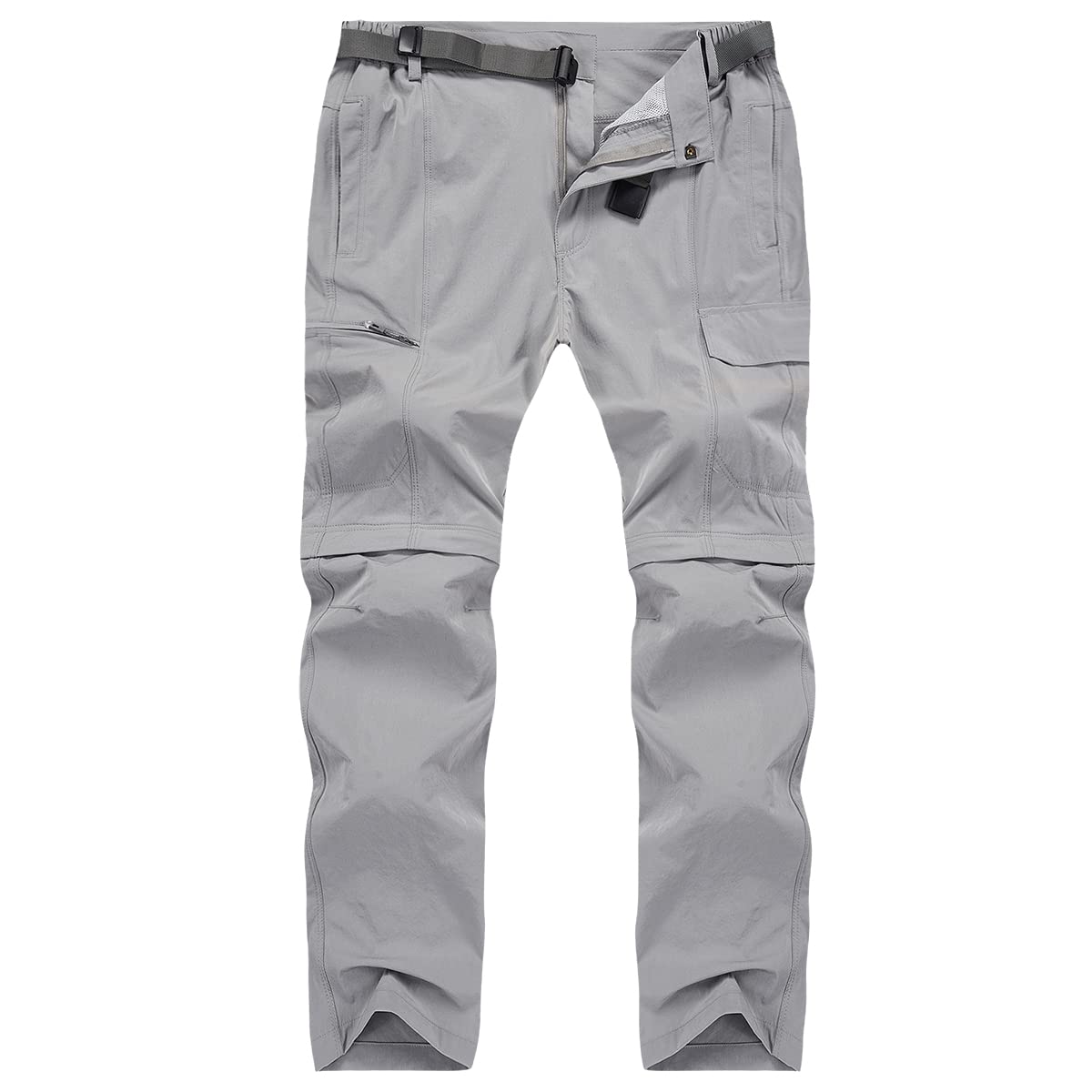 CARWORNIC Pantalones convertibles de senderismo para hombre, ligeros, de secado rápido, con cremallera