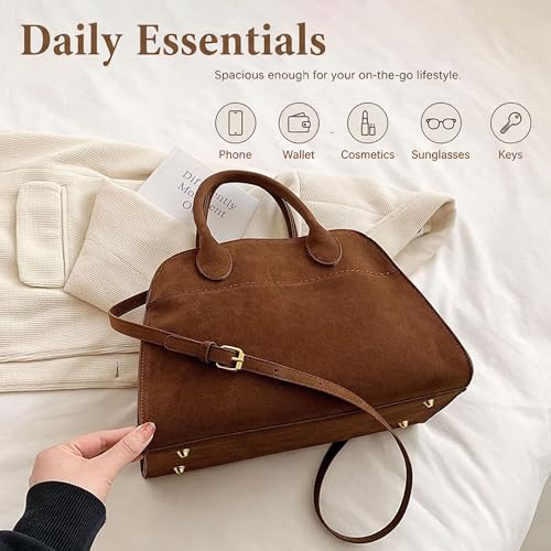 Bolso Tote Grande de Gamuza para Mujer miniatura 4