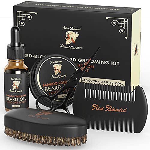Regalo perfetto per il ragazzo barbuto della tua vita: cerchi un regalo di Natale per la persona amata? Il kit per la cura della barba Red-Blooded è un'introduzione ideale alla cura naturale della barba. Funziona alla grande per qualsiasi tipo di barba, lunga, corta, spessa o sottile.