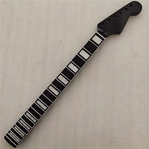 WJCRYPD Cuello de la Guitarra 22 Frete Maple Electric Guitar Cuello Reemplazo Retawood Freboard Black Qf Shop Cover