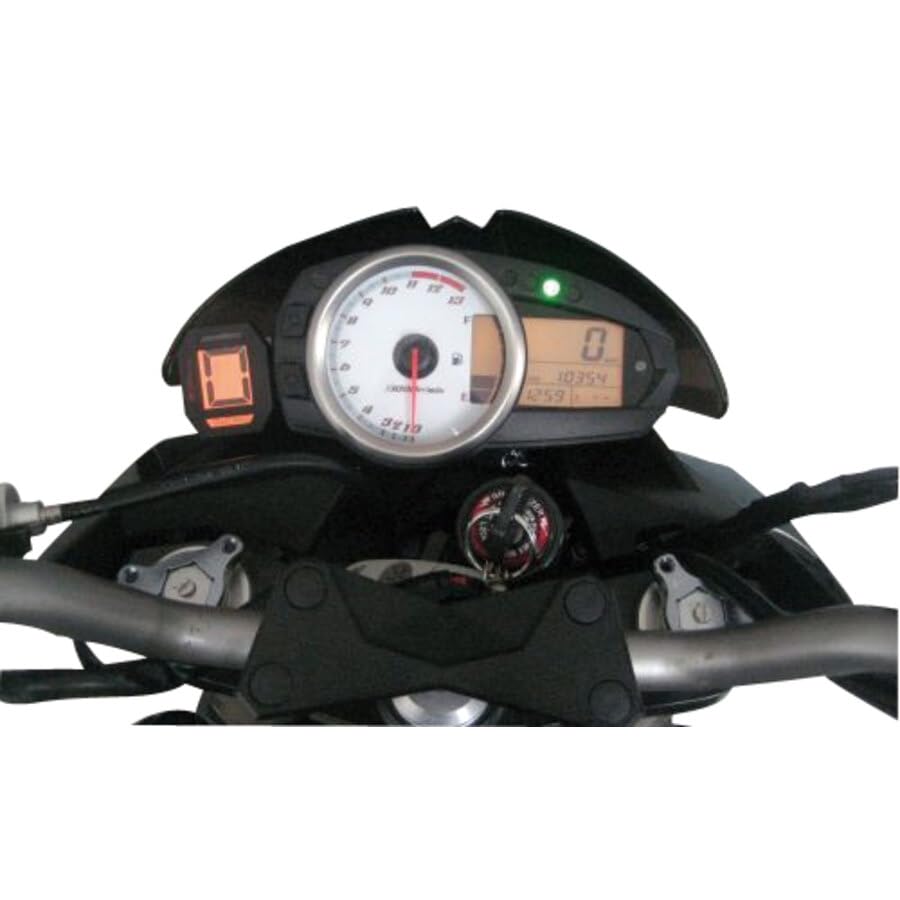 Pzracing 1175659 Compteur de Vitesse électronique, 6 Couleurs LCD, 25 mm, 50 x 40 x 21 mm