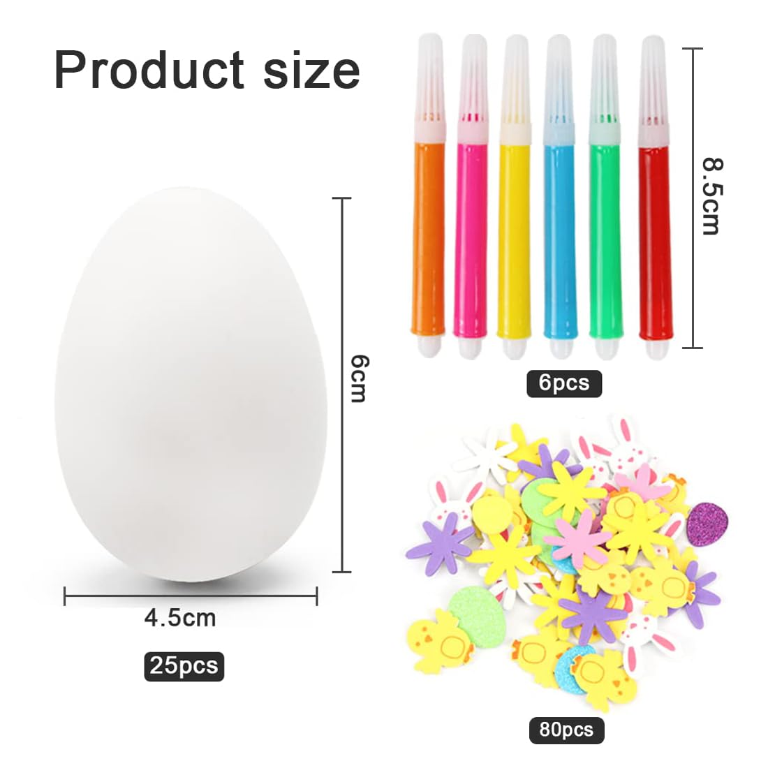 12 Œufs De Pâques Plastique à Décorer Festicy – Kit Complet Avec Peintures Acrylique + Pinceaux – Idéal Chasse Aux Œufs Enfants 2025