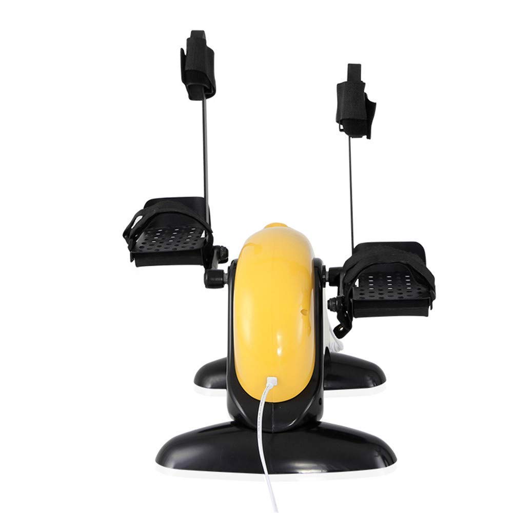 Mini ejercitador de Pedal Compacto para Equipos de rehabilitación de Brazos y piernas Bicicleta estática portátil Resistencia Ajustable con Pantalla al