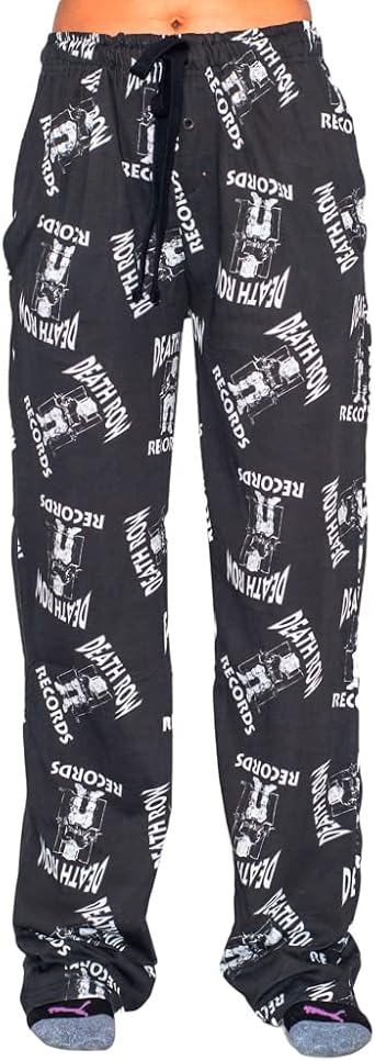 Ripple Junction Deathrow Records Logo Toss Adult Sleep Lounge Pants