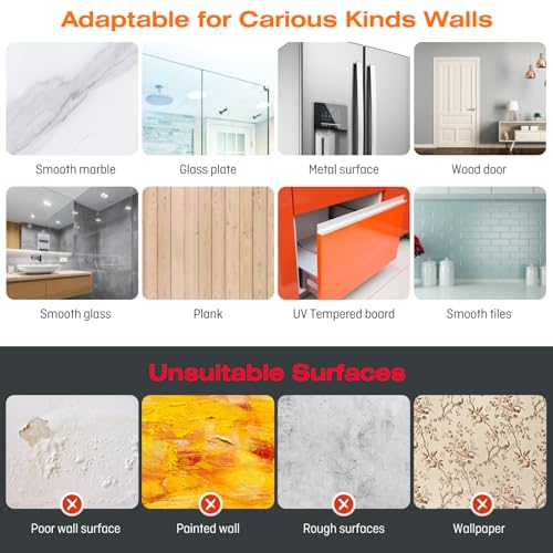 Image of 48 Pack Clear Adhesive Wall Hooks for Hanging Heavy-Duty 33Lb No Damage