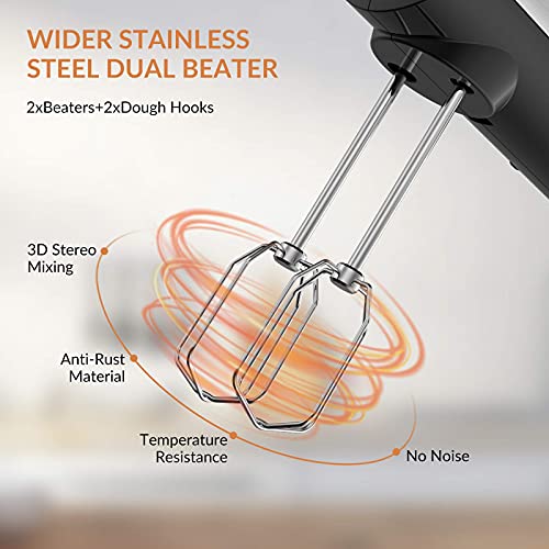 Buy Electric Hand Mixer Whisk 300W 5 Speeds Handheld Mixer Electric
