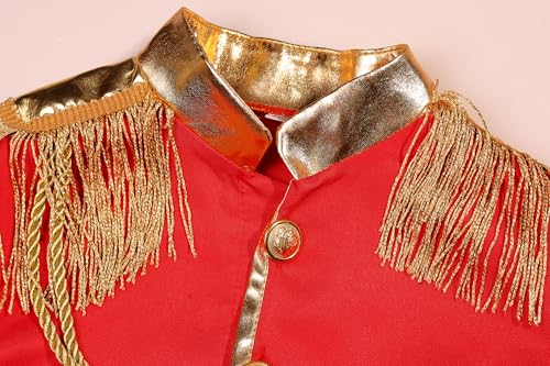 Disfraz completo príncipe para niños 9-10 años rojo miniatura 6