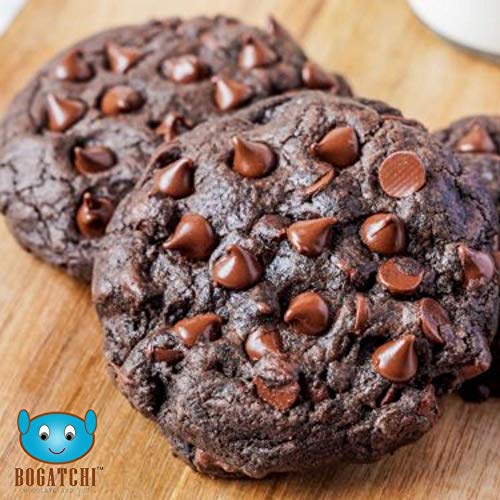 Image of BOGATCHI Chocolate Chips for Decoration Coffee, Ice Creams and Shakes, Milk Chocolate Chips, Milk Chocolate Chips, Gluten Free and Tasty, 200g with Free Measuring Spoon
