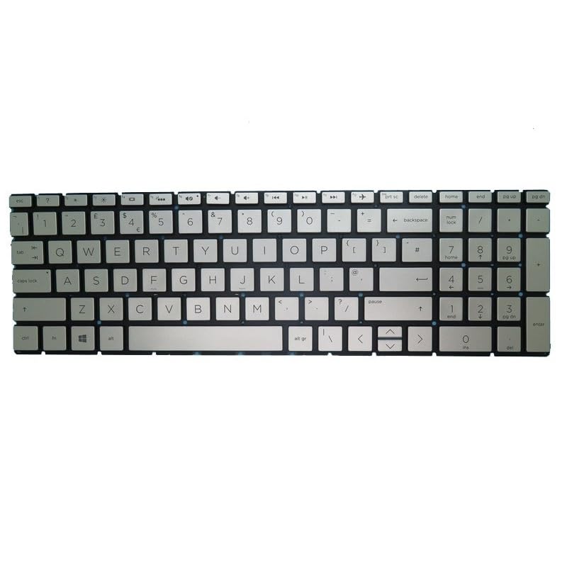 Clavier ordinateur portable HP 15-DB000 élégance argent finition précise