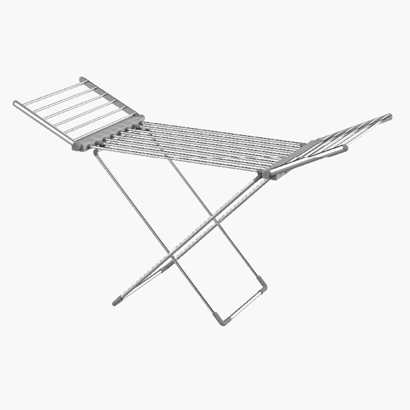 Secado de Ropa con calefacción eléctrica con alas, tendedero de riel for Ropa con calefacción Plegable, tendedero eléctrico for el hogar