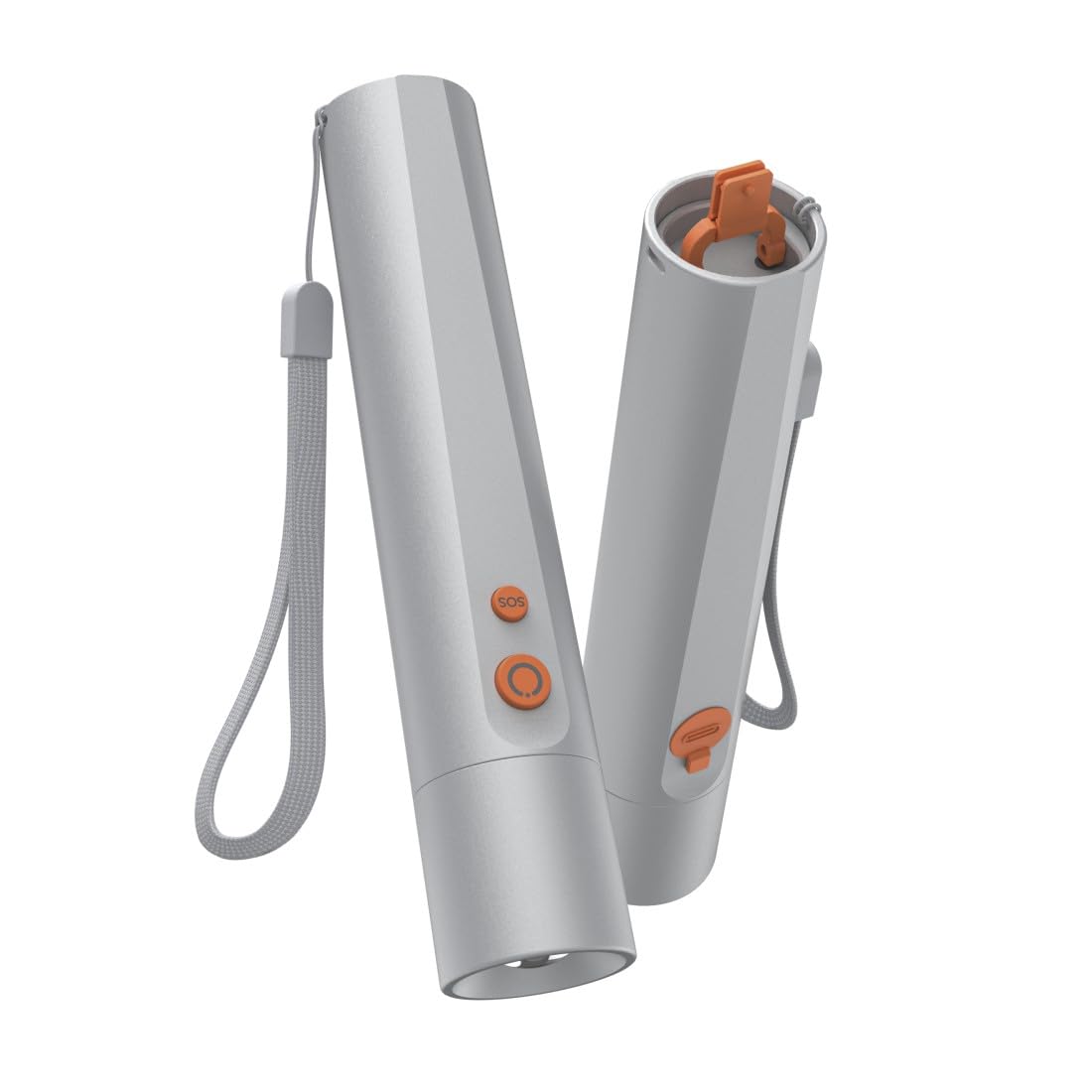 Hama “FL350-C” LED Torch, Rechargeable, Aluminium, 4 Modes + SOS, Grey - Image 3