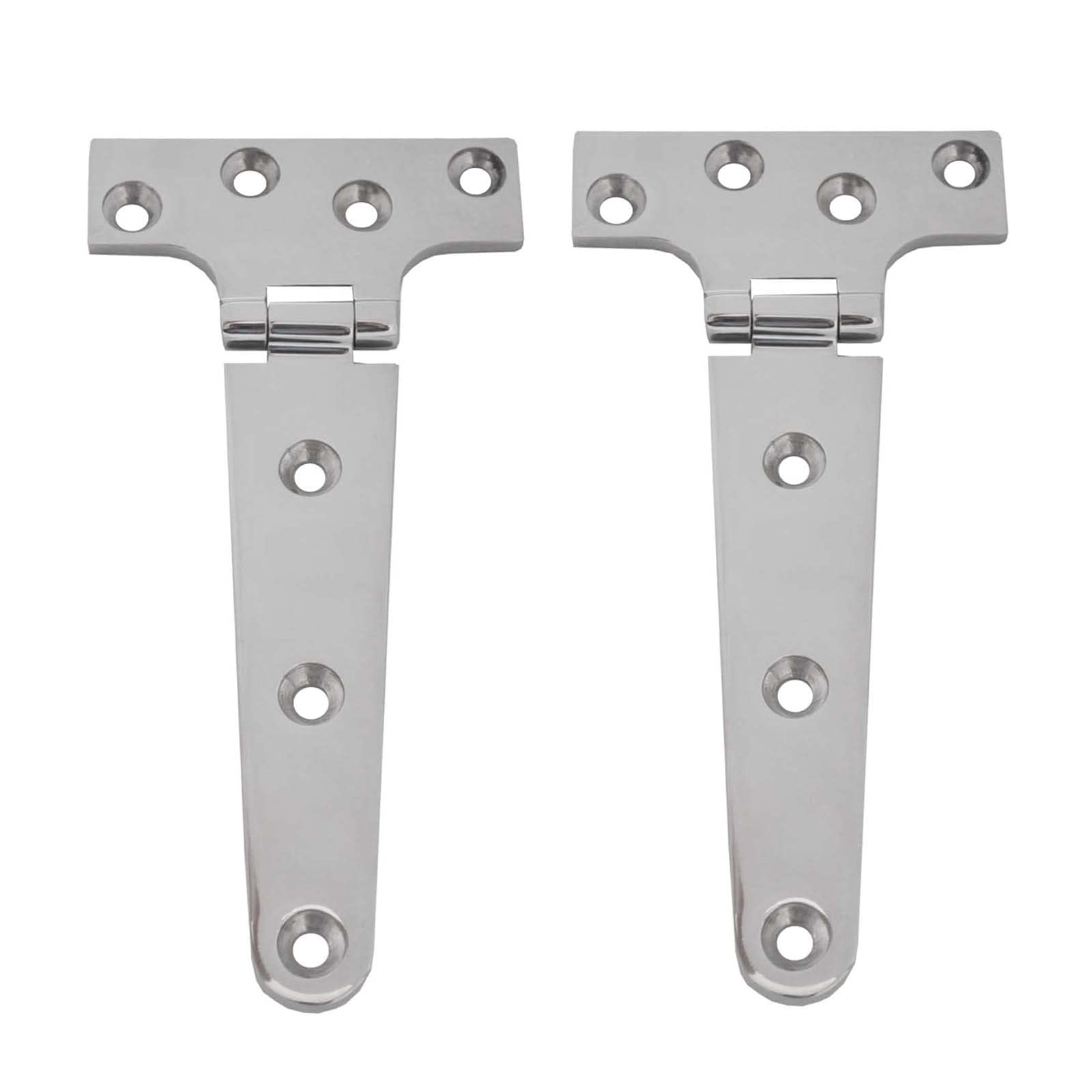 2 PCS Marine Grade T Hinges 6"(L) x 3"(W) 316 Stainless Steel Heavy Duty Casting Boat Hinges