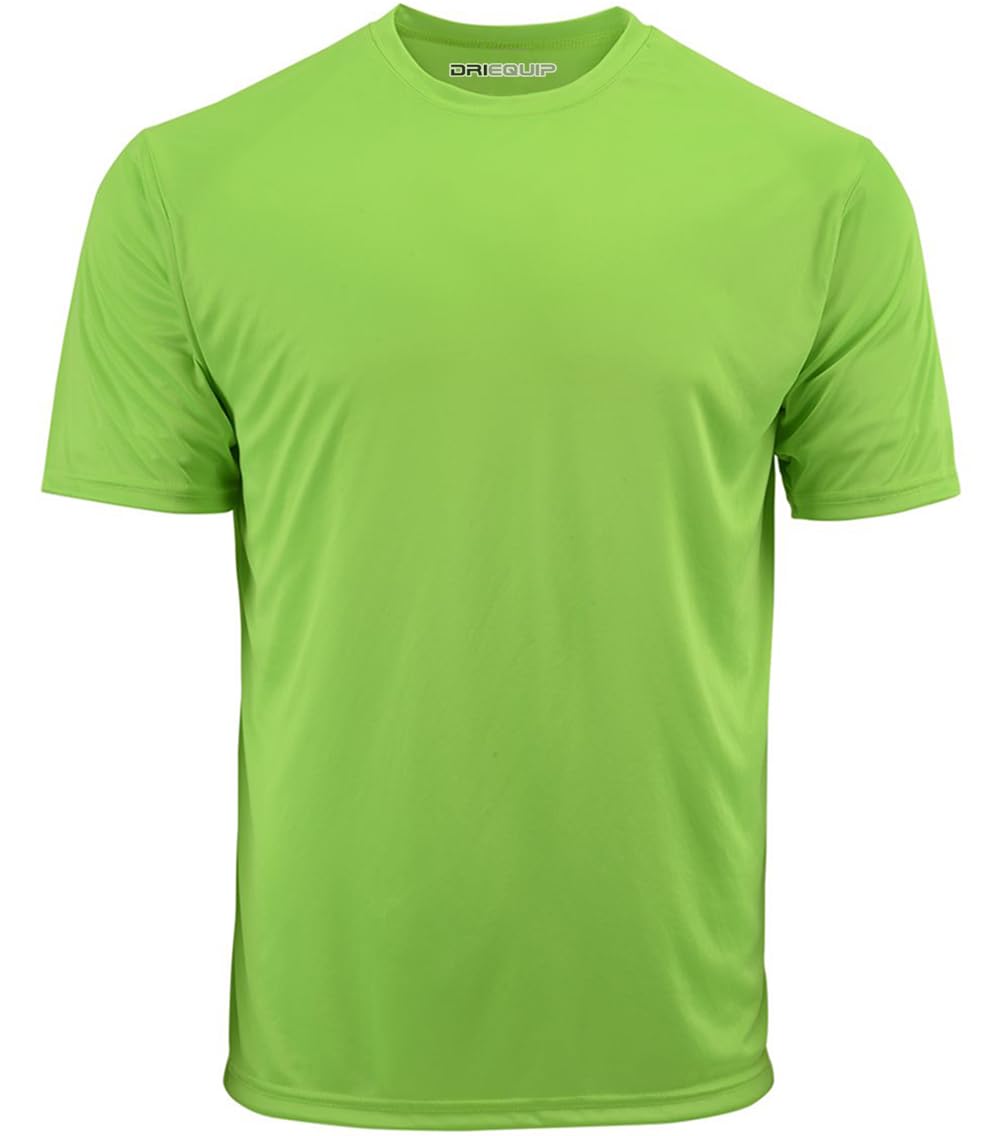 DRIEQUIP Men's Big & Tall Short Sleeve Moisture Wicking Athletic T-Shirts XS-6XL and Tall Sizes — view 32
