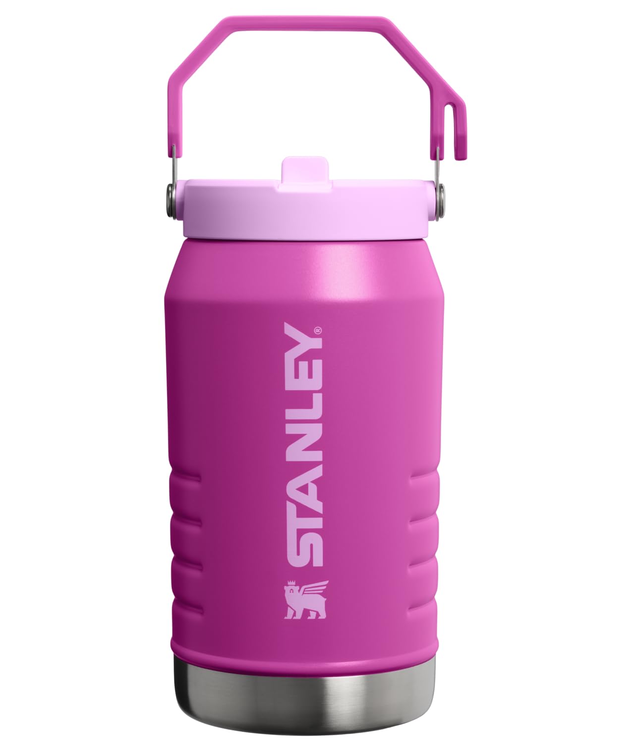 Stanley IceFlow 2.0 Flip Straw Jug with Handle 64 oz | Twist On Lid and Flip Up Straw | Leakproof for Travel and Sports | Insulated Stainless Steel | BPA-Free | Dark Blossom