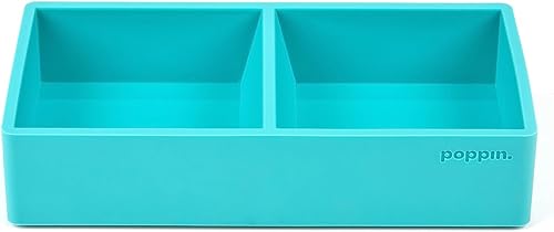 Miniatura 2 de Poppin Juego de escritorio Dream  Aguamarina, bandejas para cartas, bandeja para accesorios, bandeja This + The, vaso para bolígrafos, 6 bolígrafos