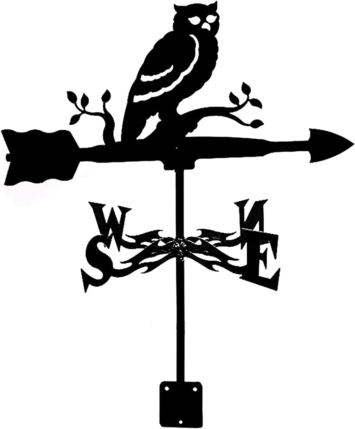 TAXXII Weather Vane Animal, Decoion Weathervane, Wind Direction Indicators Kit Outdoor Garden Lawn Metal Bracket Vane-Shark