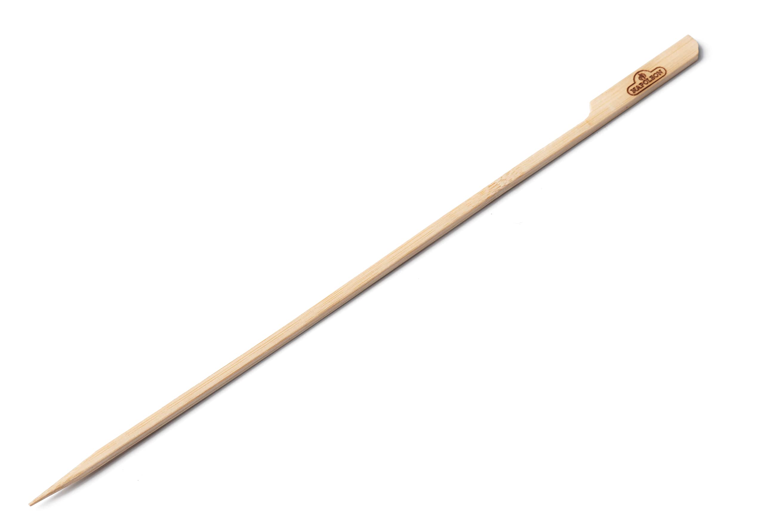 12-inch Bamboo Skewer Set For BBQ Grills - 30 Bamboo Skewers, 12-inches in Length, Sturdy, Ideal For Appetizers, Skewers & Kebabs, Sharp Point, Tab On End For Handling, Renewable Resource