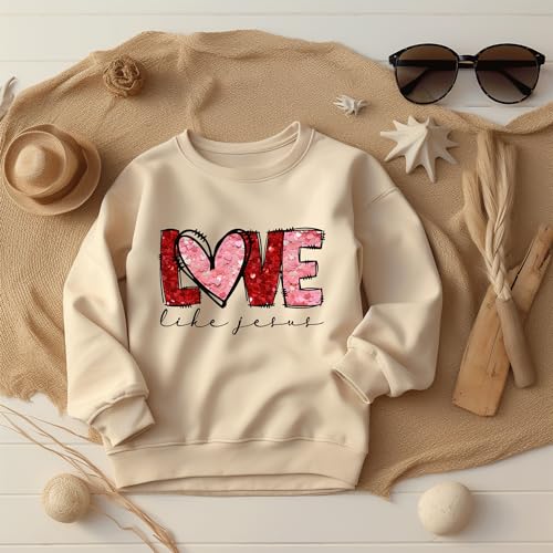 Love Like Jesus Sweatshirt, Jesus Shirts, Bible Verse Sweat, Jesus Apparel, Christian Sweatshirt, Church, Religious Gift, Faith SS2444
