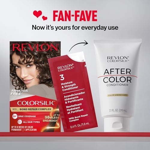 Revlon ColorSilk with Bond Repair Hair Color, 60 Dark Ash Blonde, 3pk - image 7