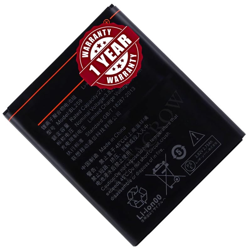 Image of Original BL259 Battery Compatible for Lenovo Vibe K5 Plus (A6020a46) - (2750mAh) - 1 Year Warranty BC45