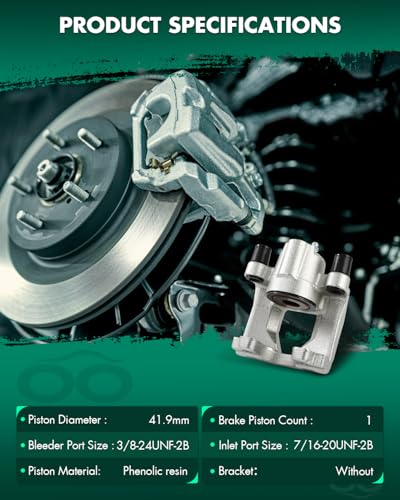 Image of SCITOO 184774 Rear Left /Rear Right Disc Brake Caliper Assembly Without Bracket For Chrysler,For Dodge,For Plymouth