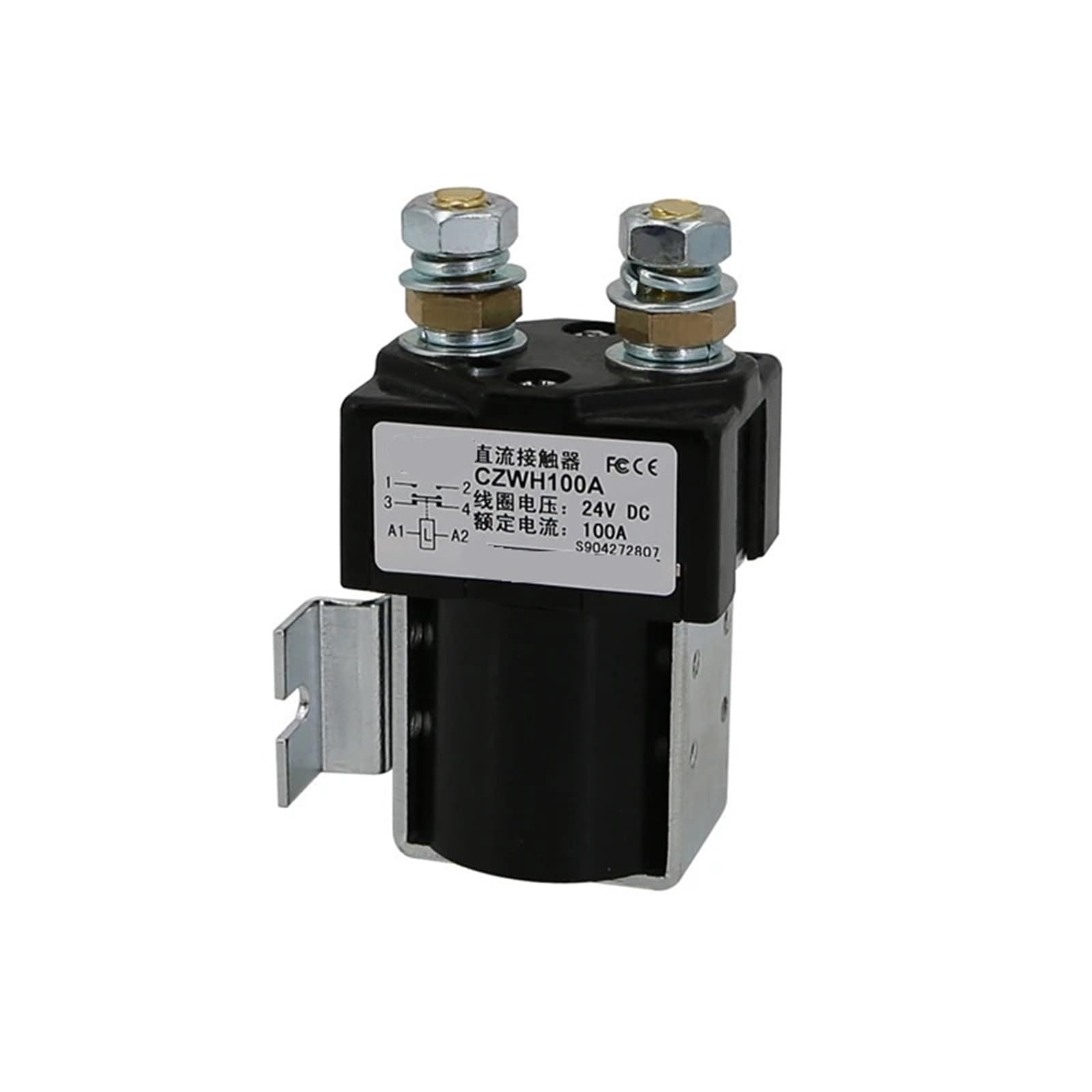 LKPEHTAGN CZWH100A SW81 SW84 ZJWH100A dc contactor DC12v 24v 36v 48v 60v 72V for Car Tractor Winch Motor(Coil Voltage 24v)