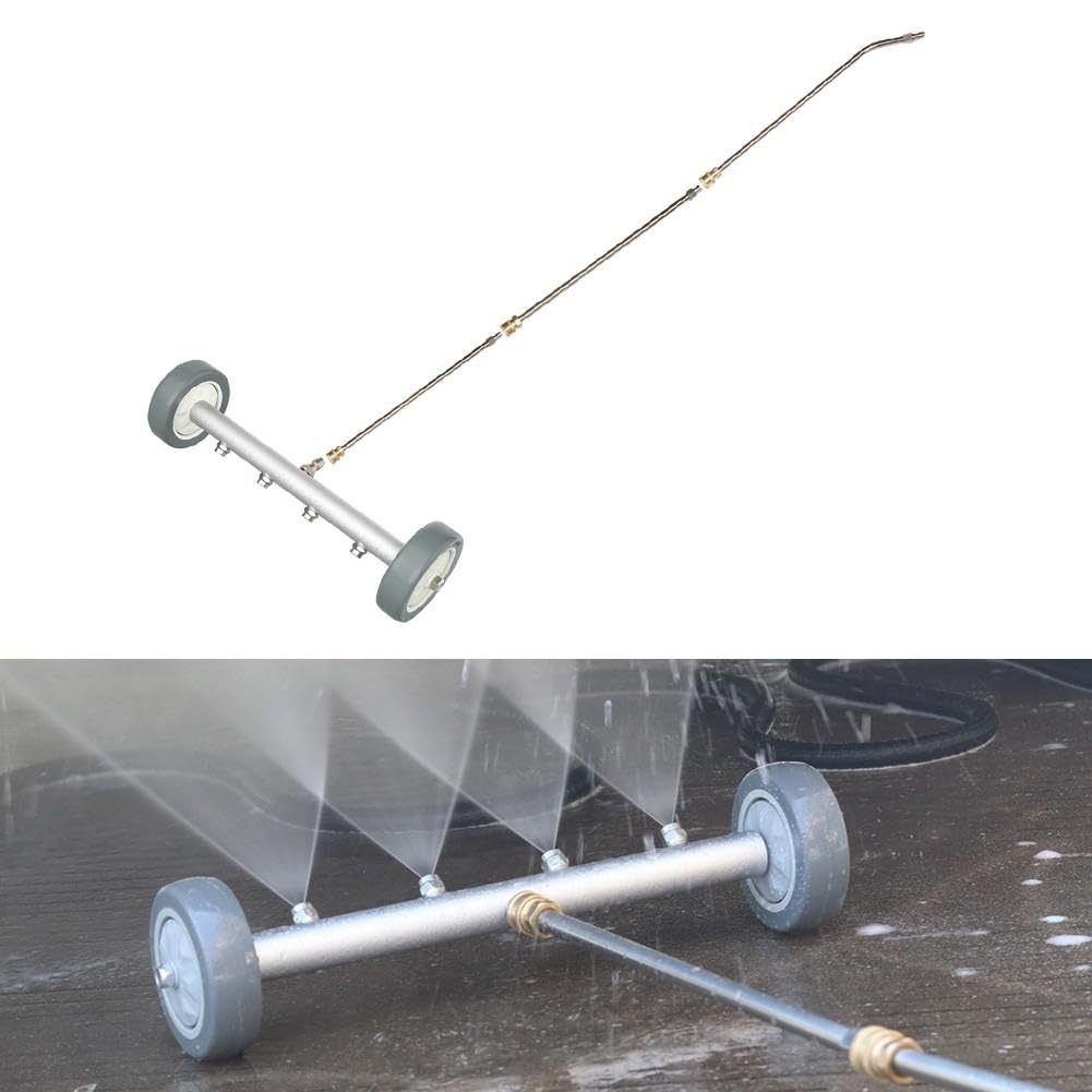 Edelstahl Unterbodenwäscher 16 Zoll für 4000 PSI | 14mm Schnellanschluss, kompatibel mit Standardlanzen, einfache Montage, effiziente Nutzung