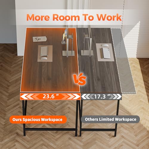 Image of Mericonia 48x24 Inch Computer Desk, 0.6 inch Thick Small Office Table