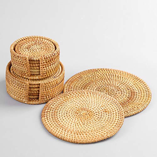 6 Unidades Decoração Em Macramê Almofada De Placa De Vime Porta-copos De Fazenda Porta-copos Absorve