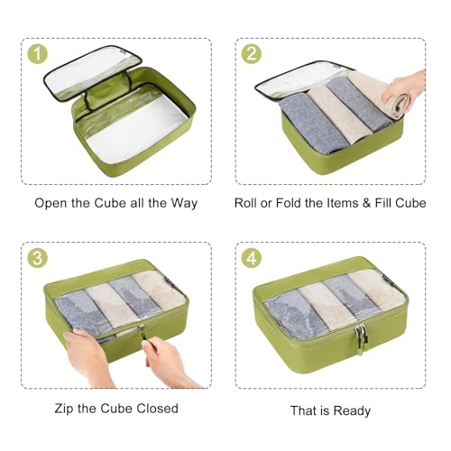 BAGAIL Clear Packing Cubes Packing Organizer for Travel Accessories Luggage suitcase4