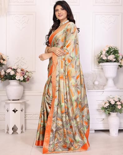 Yashika Mujer Tussar Seda Con Encaje Estampado Sari Sari con Blusa|sari para... - Imagen 13 de 13