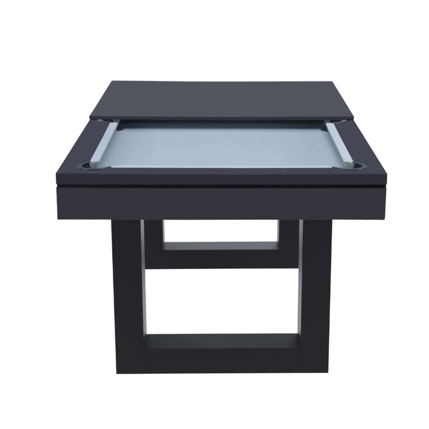 CONCEPT USINE | Table Multi-Jeux Billard et Ping-Pong Denver | Design Moderne Bois Noir | Table de Jeu ou Repas Salle à Manger | Matériaux de Qualité | en Famille ou Entre Amis | Accessoires Inclus