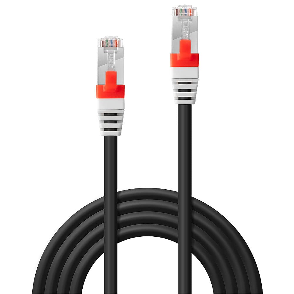 LINDY 45368 10 m Cat.6A S/FTP LSZH kabel sieciowy, czarny