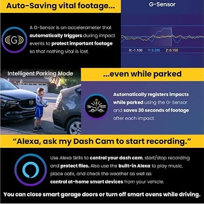 Nextbase 622GW Dash Cam with 128GB Micro SD Memory Card Bundle - Dash Camera for Cars with True 4K 30fps UHD Auto Recording, Wi-Fi, GPS, Bluetooth, Alexa, Image Stabilization, Parking Mode
