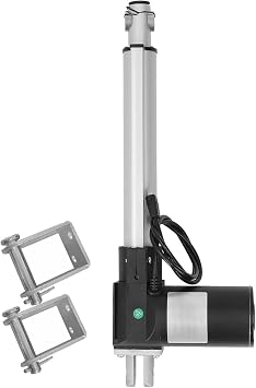 Heavy Duty Electric Linear Actuator Motor DC 12V 24V Stroke 50mm - 600mm Max 6000N, Protection Class IP54, Lift Motor for Medical Bed Electric Stand Lifting Rod  Color 25mm/s-500N50KG , Size 24