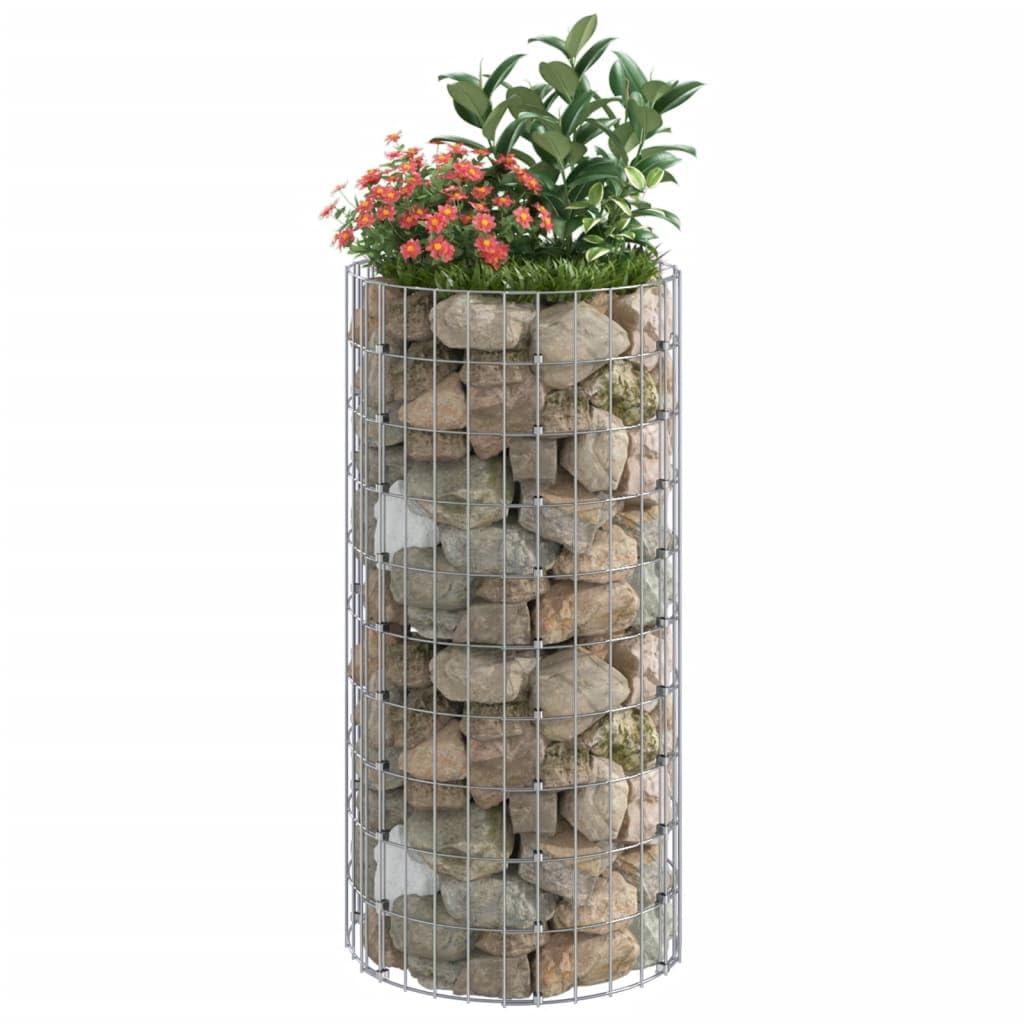 Poste circular de gaviones acero galvanizado ?50x100 cm, Malla metálica para gallinero, Red de gallinero de acero, Alambrada de gallinero de acero resistente para proteger a tus aves de corral