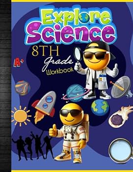 Paperback 8th Grade Science Workbook: Grade 8 Lesson Homeschool Classroom Curriculum Worksheet School Book: With Answer Key, Science Experiment Template, Grades Tracker Sheets and End-of-Year-Elevation Form Book