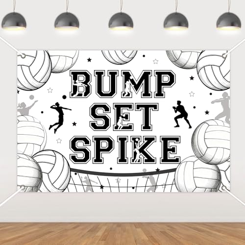 Sursurprise Volleyball Party Decorations, 5x3 Ft Bump Set