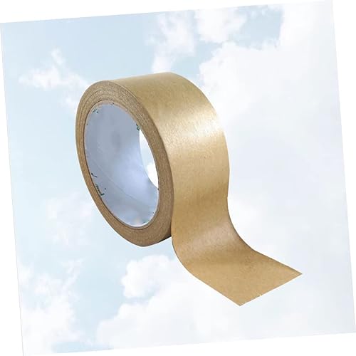 Miniatura 3 de Ciieeo Cinta adhesiva marrón para decoración marrón, cinta adhesiva reforzada, cinta autoadhesiva de papel Kraft, cinta de sellado de cartón con